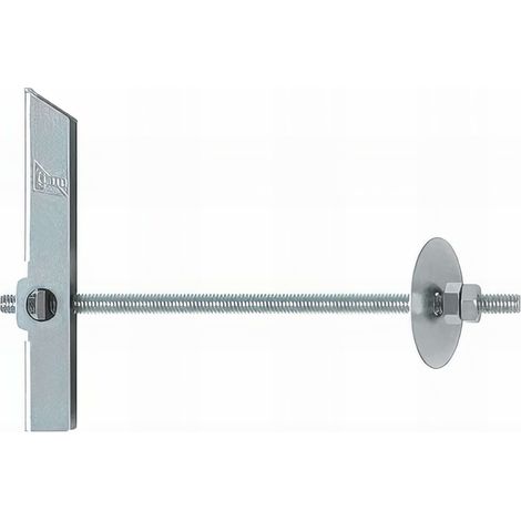 Index – Cheville à bascule pour fixation en plafond – Boite de 50 – Zingué M8 Ø20 – Pour matériaux creux – Charge maximale 50kg