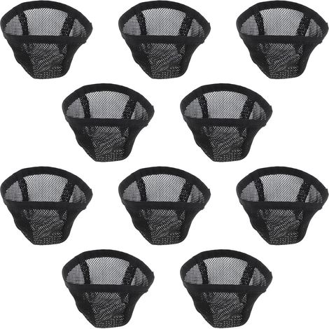 10 Stück Schwarzes Perückennetz Haarnetz zum Einnähen aus Gewebe und Vielseitig Modisches Haarnetz für Damen und Herren bei Bühnenauftritten und Partys (1/5)
