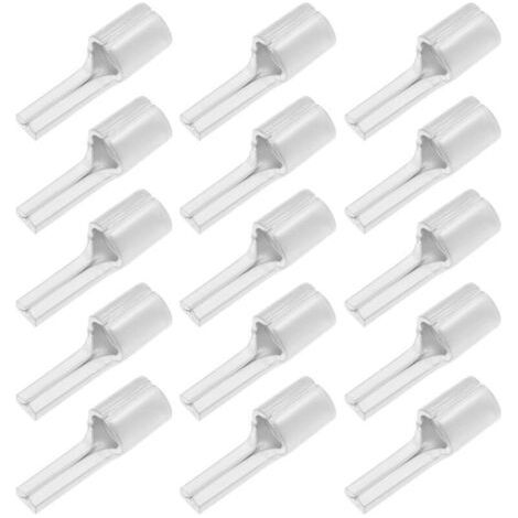25pcs Bare Needle Connector Pure Copper Tinned Flat Pin Terminal Non Insulated for Copper Tube Flat Pin Terminals 16mm² Cable (1/5)