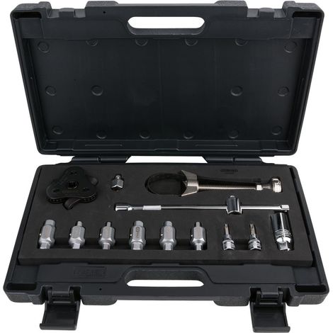 Ks Tools – Coffret vidange et filtres à huile 13 pièces – Acier chrome vanadium – Longueur 390mm – Largeur 188mm – Clé de filtre à 3 bras - 13pcs (1/5)