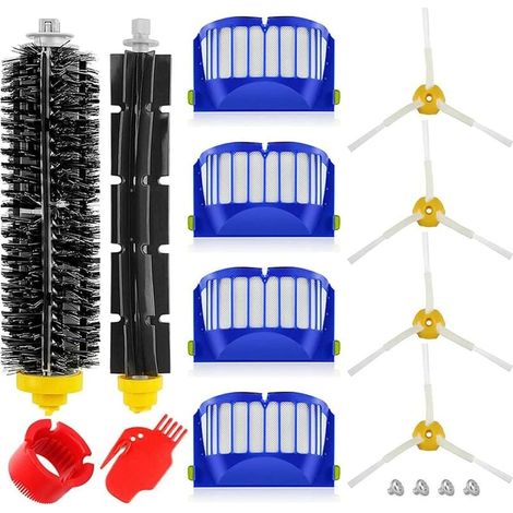 Accessoires Kit de remplacement pour iRobot Roomba série 600 Pièces de rechange pour Roomba 600 610 614 620 625 630 635 640 645 650 655 660 665 670 671 680 690 691 (1/5)