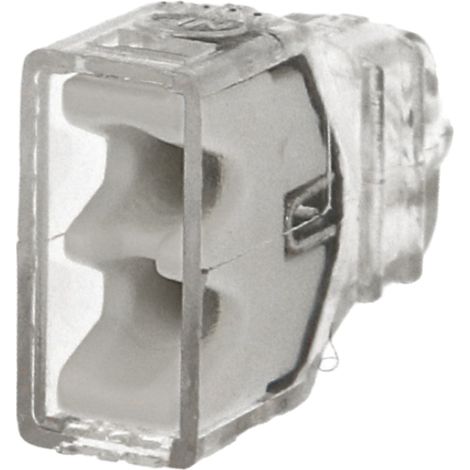 100 bornes Eur'Ohm FastLock pour fil rigide 2 entrées