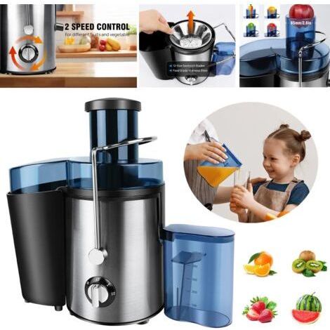 FR Extracteur de jus Machine Mixeur de fruits Presse-citron Presse-fruits Extracteur de jus professionnel