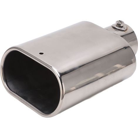Embout echappement auto universel 60-137 mm acier inoxydable finition polie cône biseauté 210 mm pour tuning vehicule 60mm (1/5)