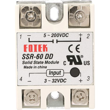 Relais statique DCDC SSR60DD 60 A, 332 V CC à 5 200 V CC (1/5)