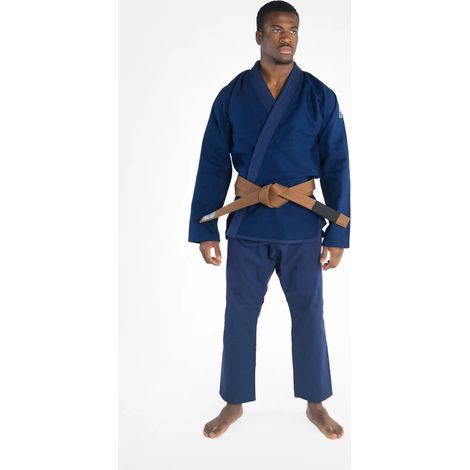 Kimono/Gi Progress BJJ para hombre The Academy Azul marino + Cinturón blanco Talla A2