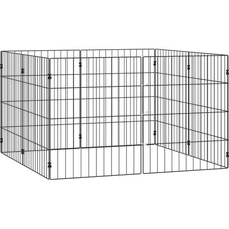 Parc pour chien extensible et pliable, 50 x 60 cm, noir