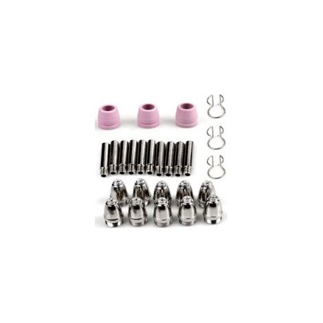 26 Pièces WSD-60P P60 Consommables Plasma Decoupeur Plasma Parkside, Consommables de Découpeuse Plasma Accessoire Decoupeur Plasma Electrode Tip Buse