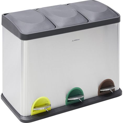 Cubo Pedal Triple Jerko 45L 3X15L 485X605X340