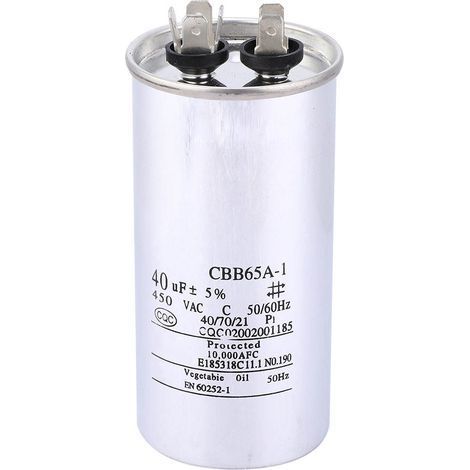 CBB65 40µF 450V Aluminiumfolienkondensator, Starter für Klimaanlage und Waschmaschine (1/5)