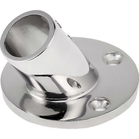 Rail/poteau de base rond en acier inoxydable 316 pour tube de 30 mm à 60 degrés (1/4)