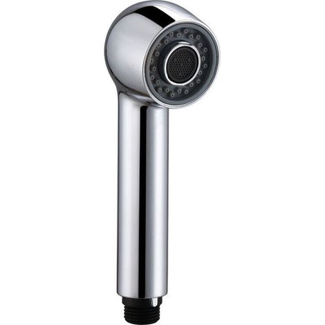 Douchette de robinet chromée pour évier - douche avec 2 types de jet - tête de douche pour mitigeur de cuisine (1/4)