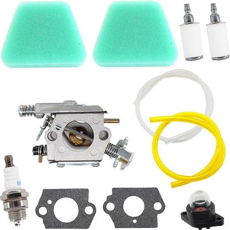 Carburateur 18 42cc 545081885 pour tronçonneuse Poulan 1950 2050 2150 2250 2375 WT891 WT-89 WT-324 WT-600 WT-624 WT-625 (filtre à air/carburant inclus) (1/5)