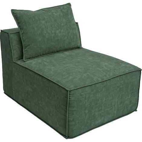 Fauteuil/accessoires pour canapé HWC-O54, fauteuil lounge Fauteuil rembourré partie centrale, tissu/ (1/4)