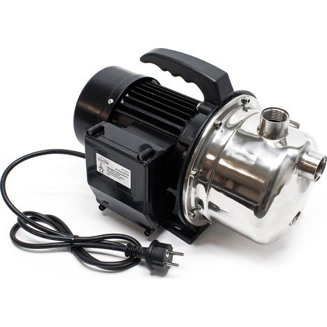 Elettropompa domestica JET110S acciaio inox 1100W 4.600 l/h Pompa da giardino portatile