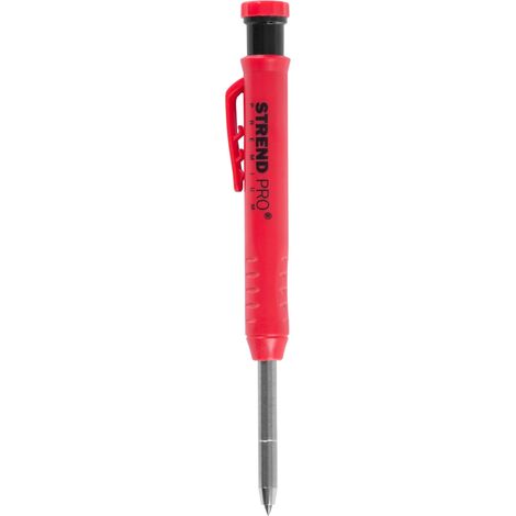 Bleistift Strend Pro Premium, mit Clip, Stahlspitze, Zimmermannsbleistift, Markierer mit Spitzer