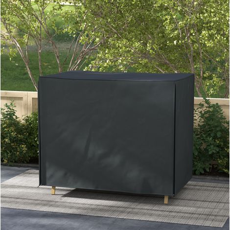 Funda para columpio de jardín 220x125x172 cm negra en tejido Oxford con protección UV y resistente al agua (1/5)