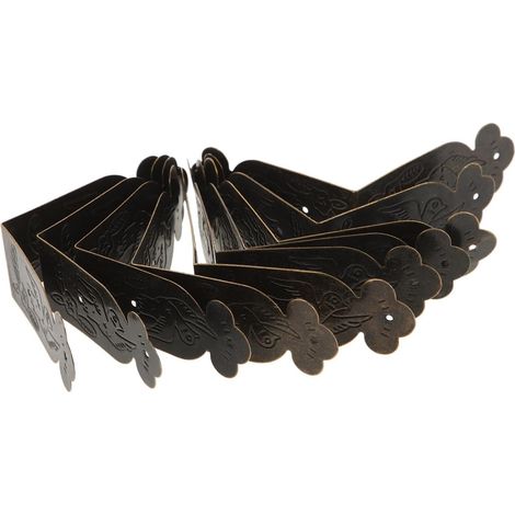 10 protège-coins décoratifs, métal, style vintage, pour boîtes (1/5)