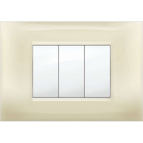 PLACCA MIVIDA PLANA AVORIO 3P - 10 pezzi