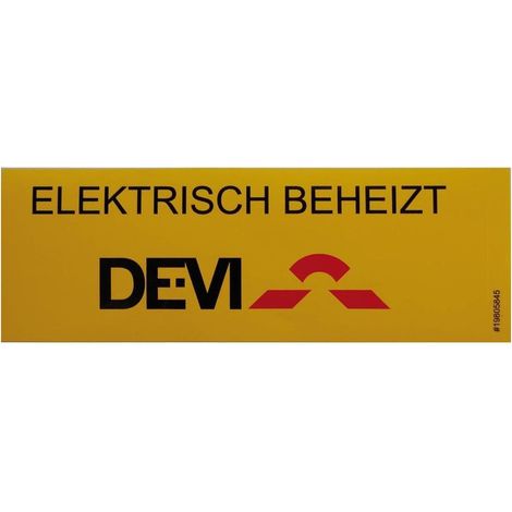 Danfoss etiquette d'identification chauffee electriquement 19805845 (1/5)