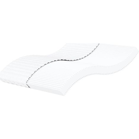 Schaumstoffmatratze Weiß 200x200 cm Härtegrad H2 H3