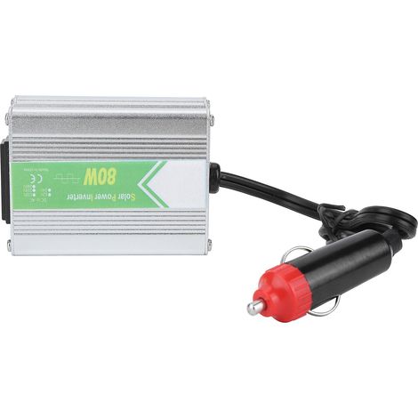 Convertisseur intelligent 80 W avec correction de tension en temps réel et indicateur LED - DC12V vers AC220V (1/5)