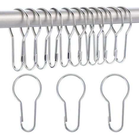 14 Pack Anneaux de Rideau de Douche Crochets Suspendus pour Tri et Organisation (1/4)