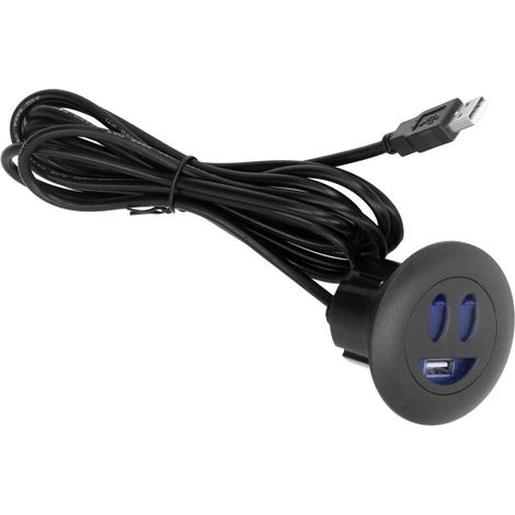 5V USB Charging Socket Outlet with 2.5m/8.2ft Power Cord Embedded Installation for Home Bedside Sofa Recliner (1/5)