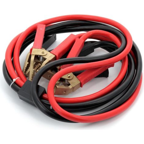 JBM – Câble de démarrage pro HD 50mm² 3 mètres – Pinces coudées pour accès facile – Intensité 500 Ah – Housse de transport incluse