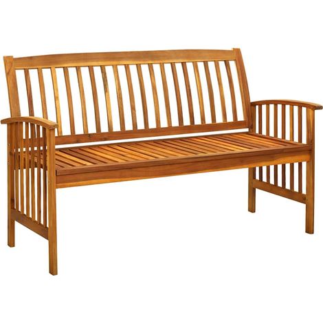 Maison Exclusive - Panchina da Giardino con Cuscino 147cm Legno Massello di Acacia (1/5)