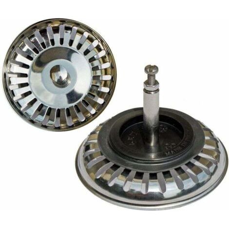 Cestello universale 7,6 cm (Ø80 mm) (Ø80 mm), per lavello eccentrico / acciaio inox