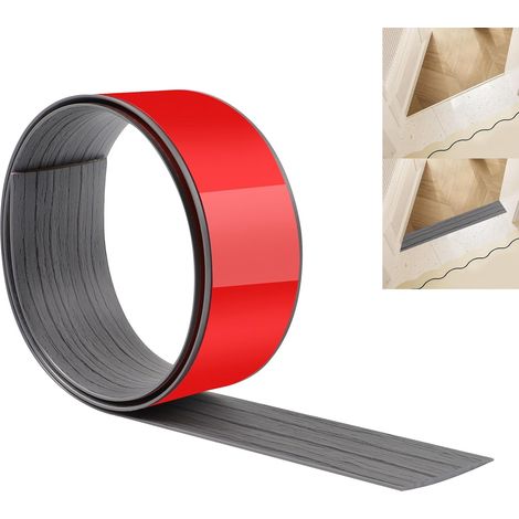 Bande de Transition de Sol JUNART 100cm×5cm, Bandes de Revêtement de Sol Autocollantes en PVC, Bande de Séparation de Porte de Sol pour Joindre les Espaces de Sol, Moquette, Carrelage (1/5)