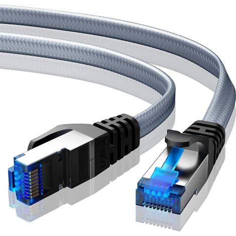 Cat 8 Câble Ethernet 5m, Réseau LAN RJ45 Haut Débit 40Gbps 2000MHz (1/5)