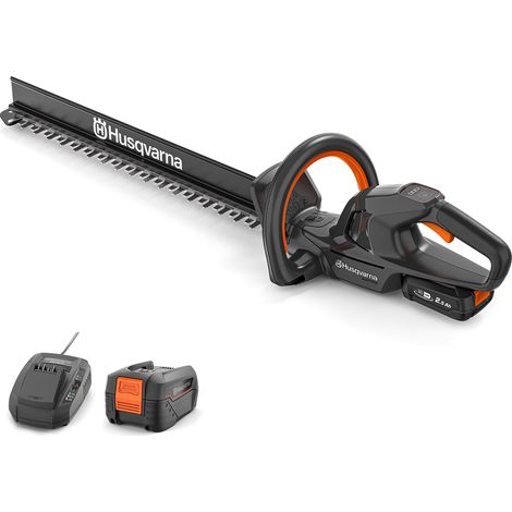 Husqvarna Akku Heckenschere Aspire H50-P4A 50 cm Schwert, Elektrischer Heckentrimmer, Aststärke bis 23 mm, inkl. Schnittgutsammler, Strauchschere (inkl. Akku & Ladegerät) (1/5)