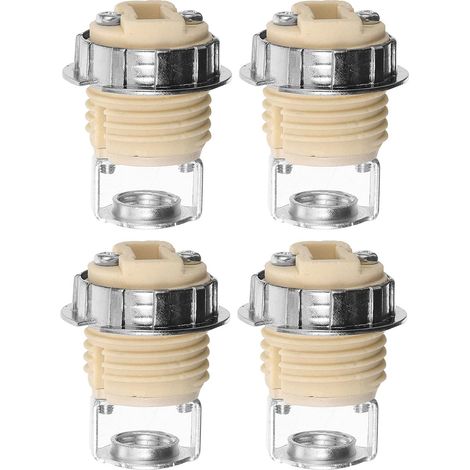 Douilles de Lampe G9 et Support Lot de 4 en Céramique avec Anneau Métallique Facile à Utiliser, Isolation Renforcée, pour Éclairage Domestique (1/5)