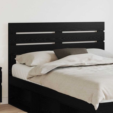 vidaXL Tête de lit Chêne noir Bois d'ingénierie