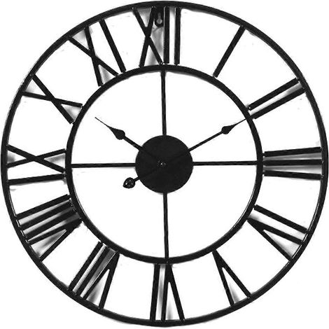 Horloge murale vintage industrielle européenne