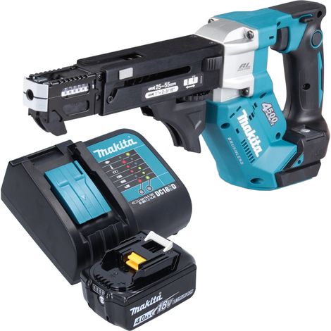 Makita DFR 552 SM1 Avvitatore a batteria con caricatore 18 V 25 - 55 mm Brushless + 1x batteria 4,0 Ah + caricabatteria