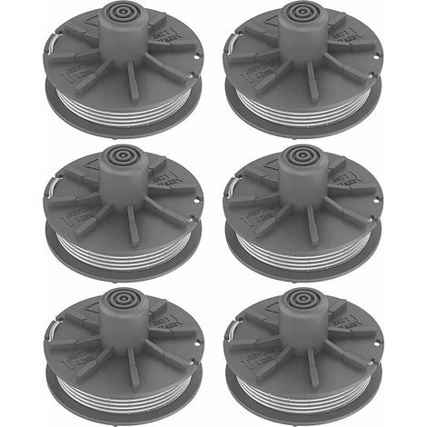 Lot de 6 bobines de fil pour débroussailleuse Gardena 5307-20, compatible avec les modèles Easycut 400 (réf. 8846), EasyCut 400/25 (réf. 9807) et ComfortCut450 (réf. 8847). (1/5)