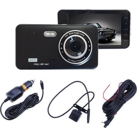 TRADE SHOP - Dvr Telecamera Videoregistratore Per Auto 2 Telecamere Hd Display 4" Gt19 - (1/3)