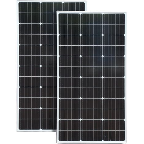 Panneau Solaire Monocristallin, 100W/200W Haute Efficacité, Cadre en Aluminium Durable, Installation Facile, 200W solaire rigide (1/2)