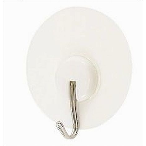 Cleafe - Set 2 Pz Ganci Appendini Adesivi A Parete Casa Bagno Cucina Gancio Acciaio 87363 - (1/2)