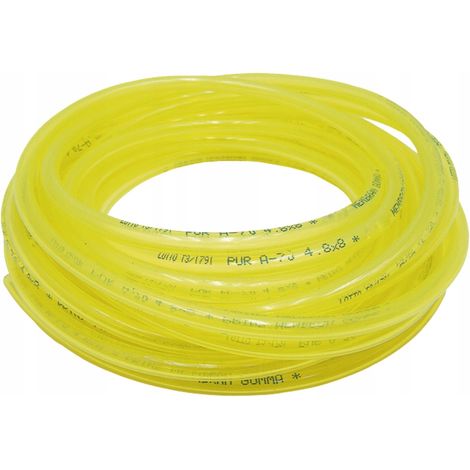 Tuyau de carburant transparent, diamètre intérieur 2,4 mm - 7,6 m