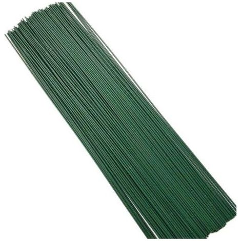 Tuteurs de jardin - Lot de 50 tuteurs - Longueur 40 cm - Verts à fentes - Attaches réglables incluses (1/3)