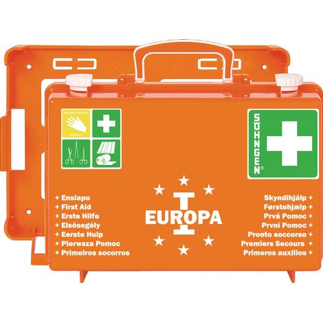 Söhngen Erste-Hilfe-Koffer EUROPA I, aluderm Wundverbände, SIRIUS Rettungsdecke (1/5)
