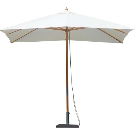 Garten-Sonnenschirm 3x3m mit zentralem Bambusmast, winddicht Khumat (1/4)