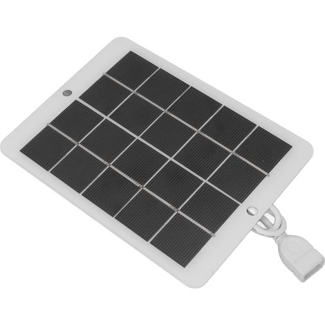 Mini chargeur solaire 3W 5V haute performance, polycristallin, portable, idéal pour le vélo, la randonnée et le camping. (1/5)