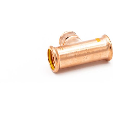 PrimaPress 28x28x1/2" Copper Gas Tee Fitting - WRAS Approved (1/3)