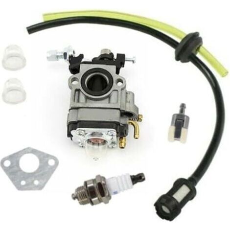 Kit de réparation carburateur pour taille-haie MTM Snipper 62cc et 65cc - Comprend une ligne de carburant, une ampoule d'amorçage, un filtre, un joint