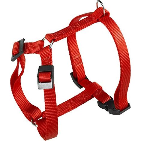Ferplast CHAMPION P Pettorina in nylon per cani. Vari colori, varie misure.. Variante LARGE - Misure: A: 43-66 cm B: 50-82 cm 20 mm - Rosso
